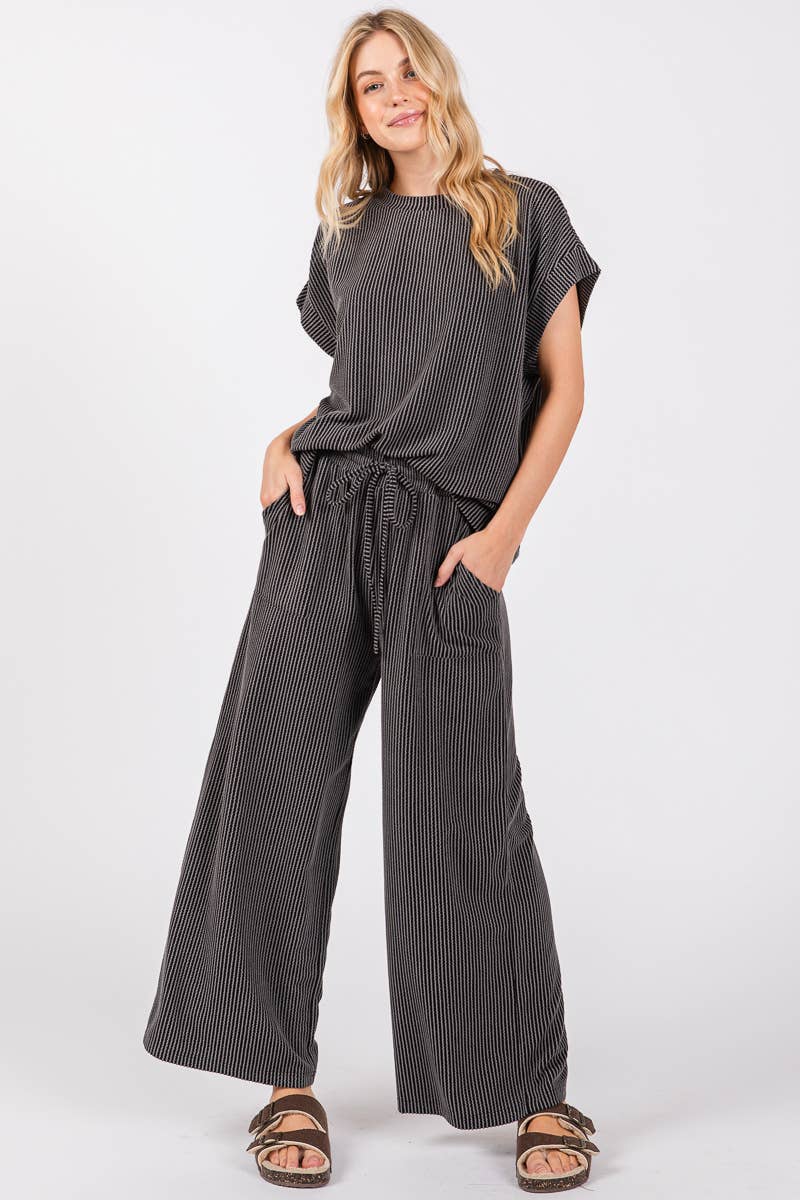 Sewn and Seen - Wholesale Mommy & Me Outfit Sets - Maternity - Striped Rib Knit Lounge Set11