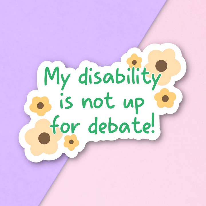 Autocollant handicap | Mignon | Kawaii | Santé mentale | pour la vente par FuzziesArtDesigns