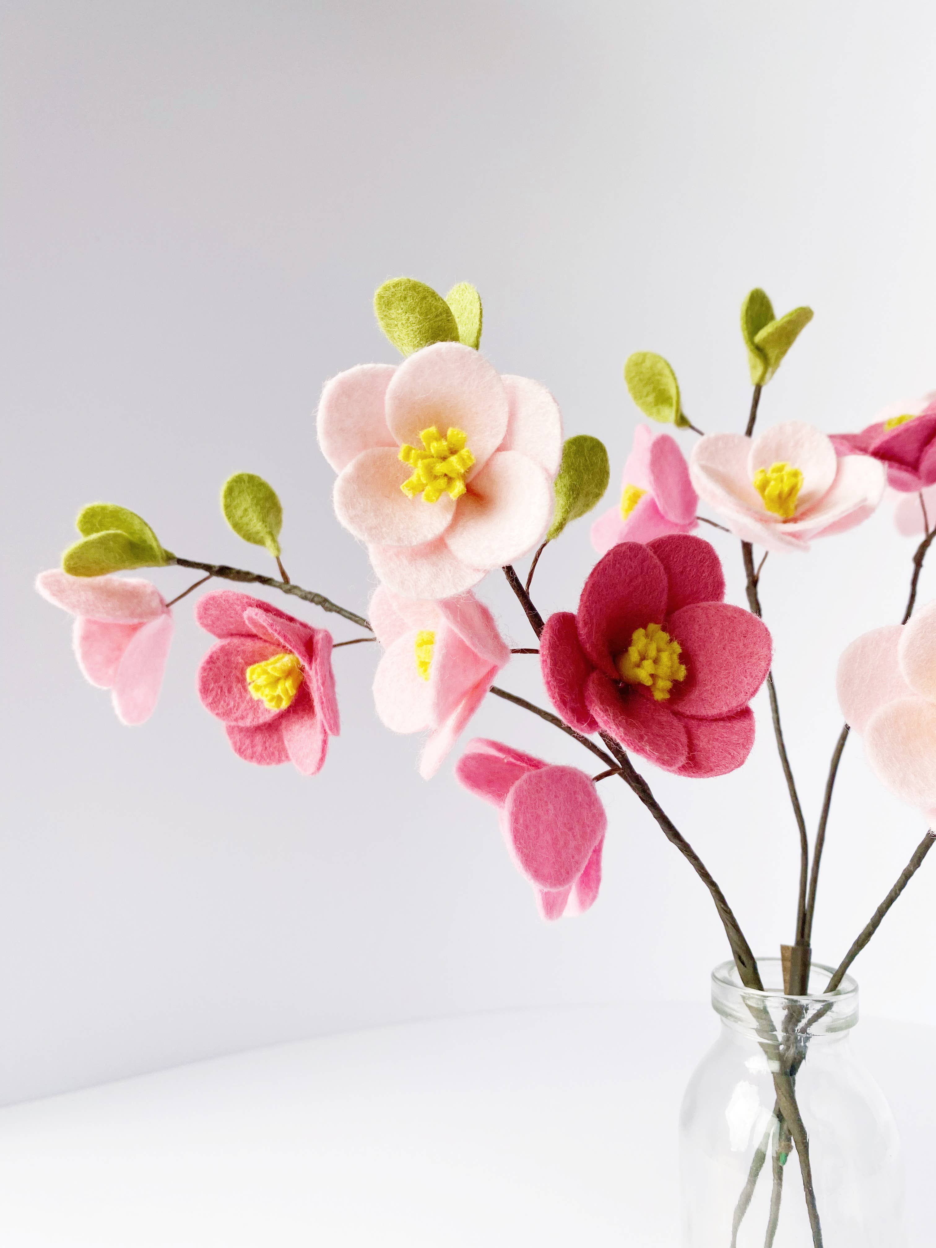 The Handmade Florist – wholesale DIY craft kit – Cherry Blossom Posy felt flower craft kit5