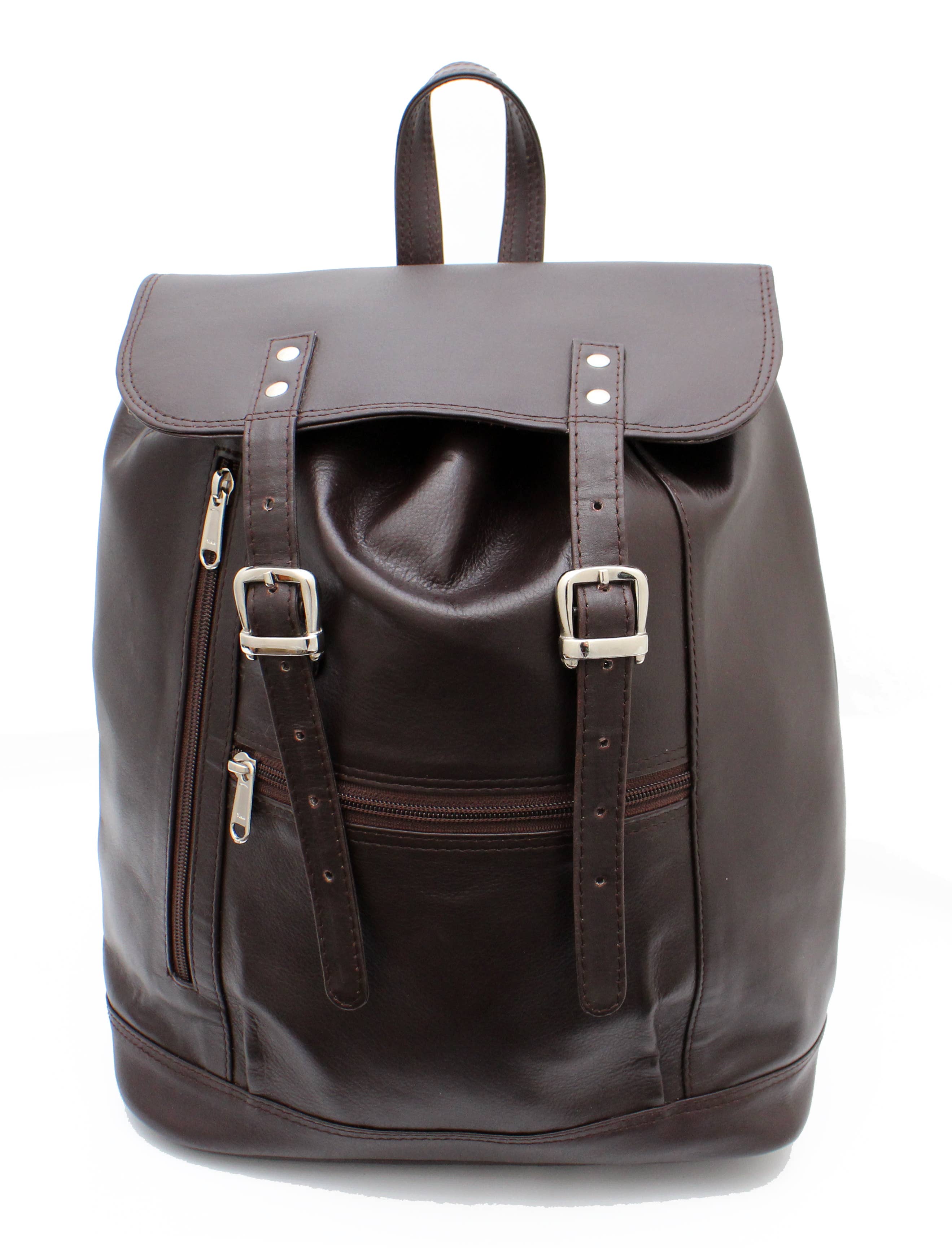 Ashlin Leather Boutique - Wholesale Backpack - Unisex - ASHLIN® | ZIPPERED COMPARTMENT BACKPACK | TUSCANY LEATHER4