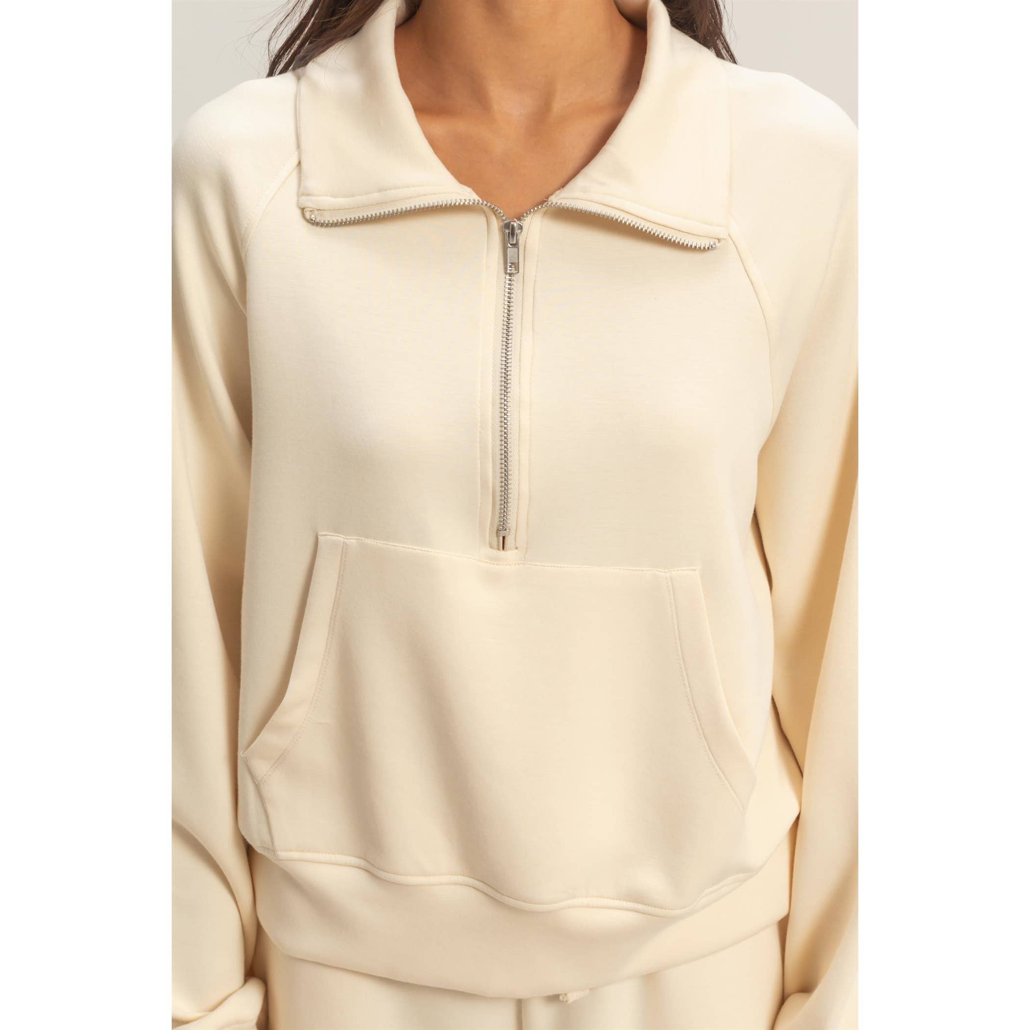 HYFVE - Wholesale Sweatshirt - Women's - Half-Zip Collar Pullover49