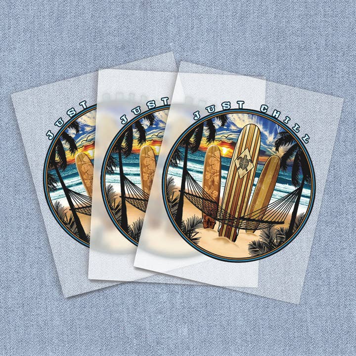 Just Chill Surf, Transferencias de Calor DTF para venta al por mayor de Iron It