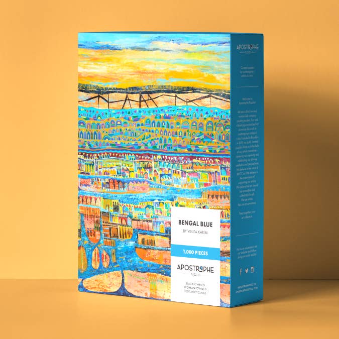 Bengal Blue by Vinita Karim for wholesale by Apostrophe Puzzles