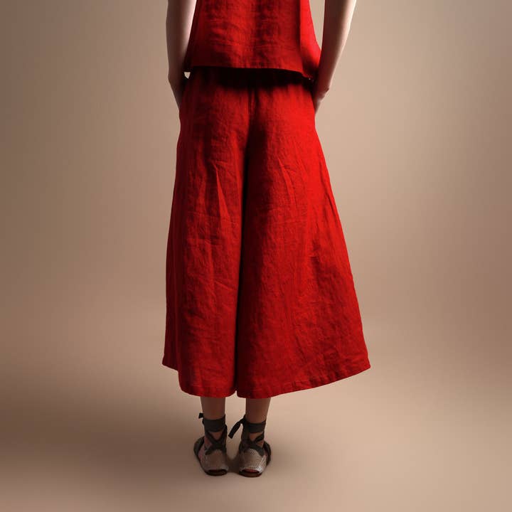 MAX Linen Skirt Pants With Side Pockets for wholesale by Knotium