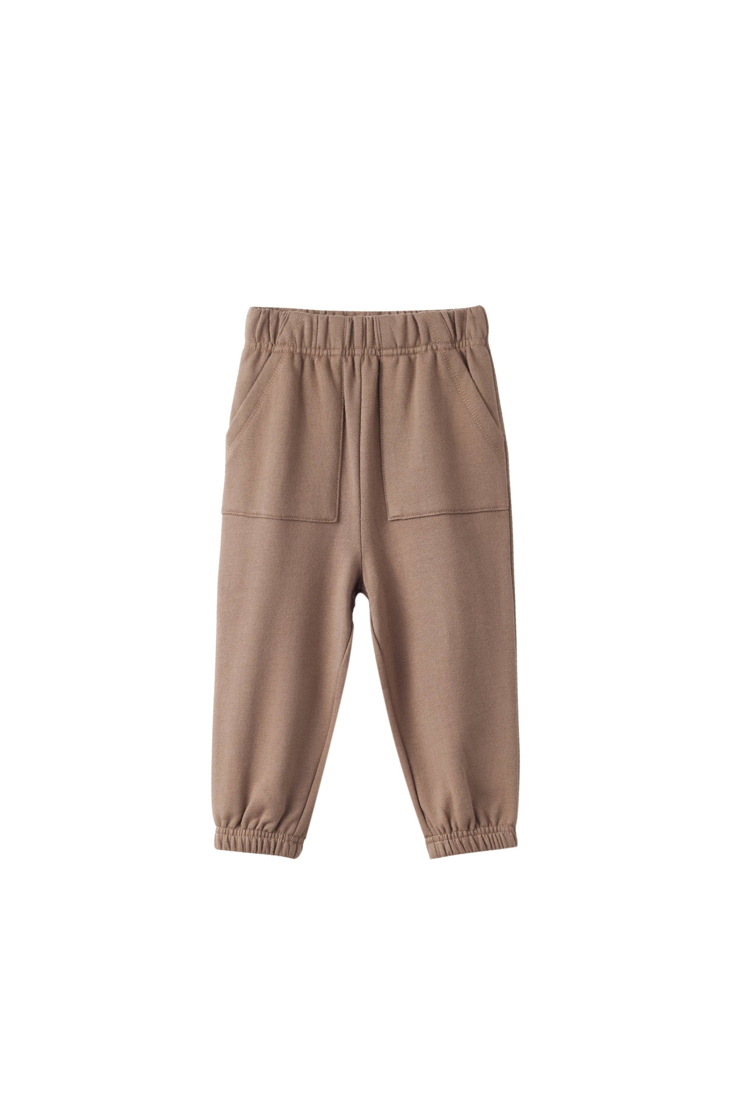 Norsu Organic - Wholesale Pants - Kids - Organic Toddler Fleece Sweatpant-Mocha0