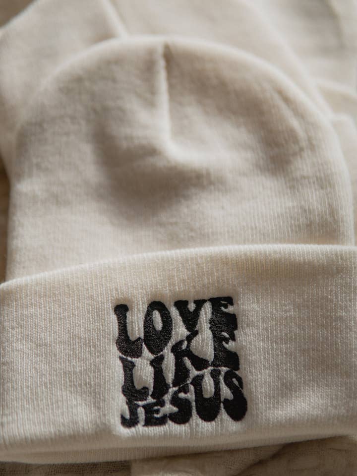 love like Jesus | Embroidered Christian Beanie Toboggan for wholesale by Spirit Led Collective
