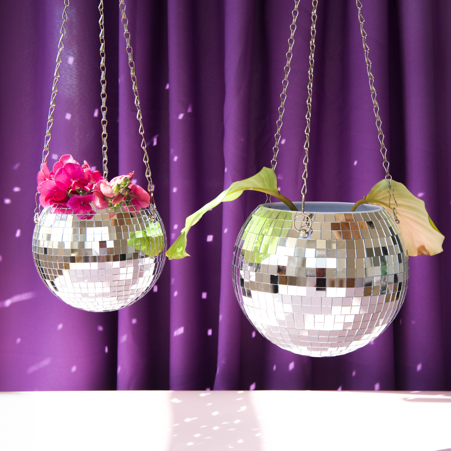 L'expressionist - Wholesale Hanging Planter - Mirror ball disco plant pot cover 20 cm3