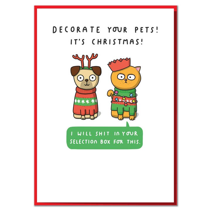 Decorate Your Pets! It's Christmas! Funny, Cute Christmas for wholesale by Mungo And Shoddy