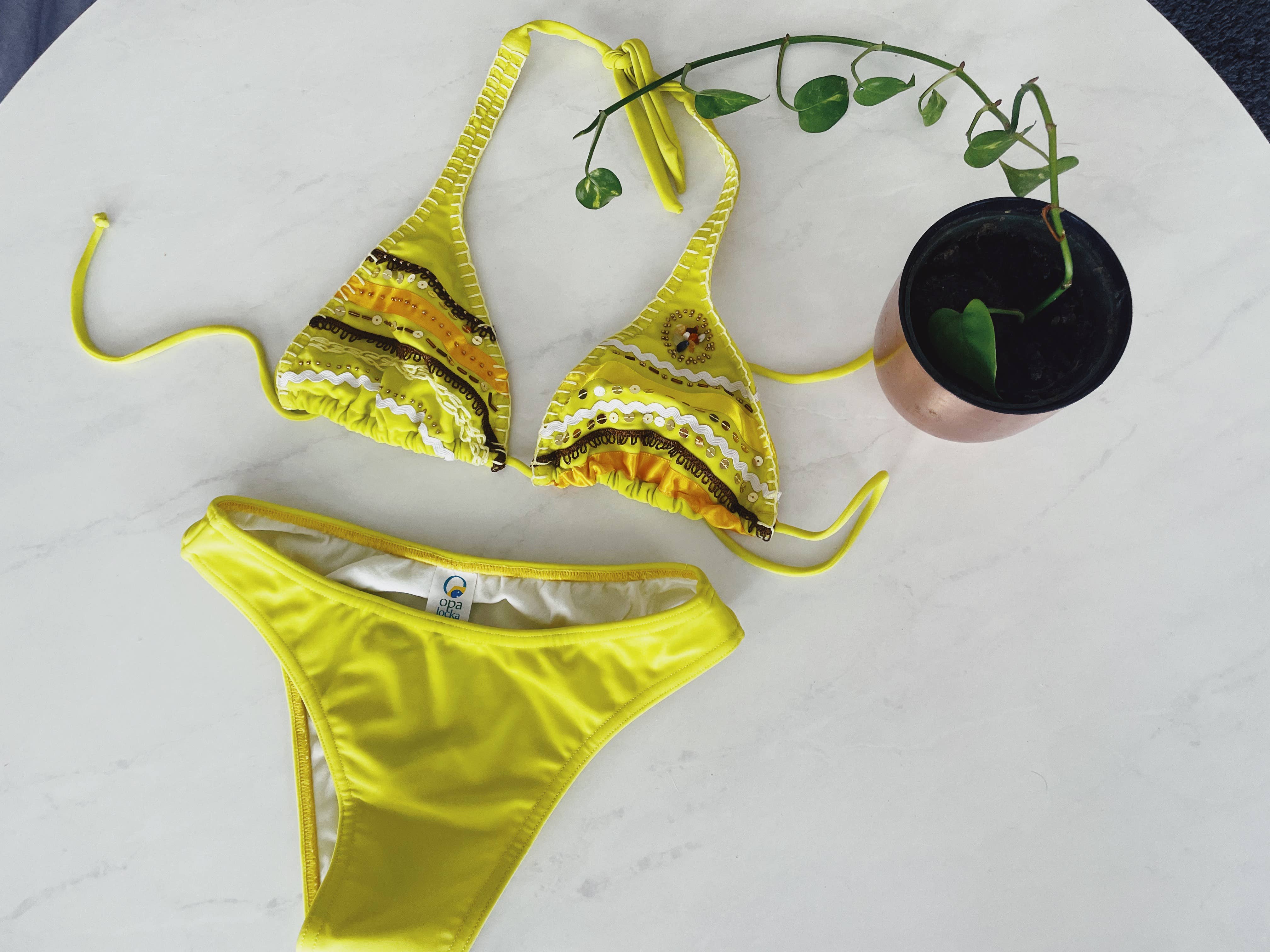 Pura Vida - Vente Maillot de bain deux-pièces – femme - Maillot de bain bikini brésilien à imprimés variés | trendy bathing su0