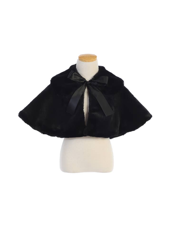 Sweet Kids, Inc. – Großhandel Cape – Kinder – C12 - Fellcape für Mädchen mit Kragen