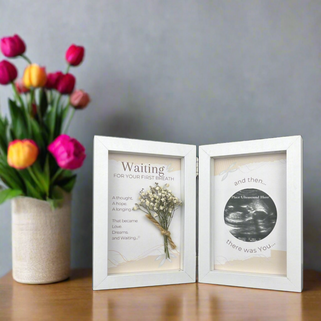 The Grandparent Gift Co. Inc. - Wholesale Picture Frame - First Breath Ultrasound Keepsake Frame 4x6 Shadow Box 81002
