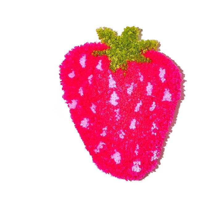 Rosa tuftad jordgubbsmugg matta för wholesale av Fem World