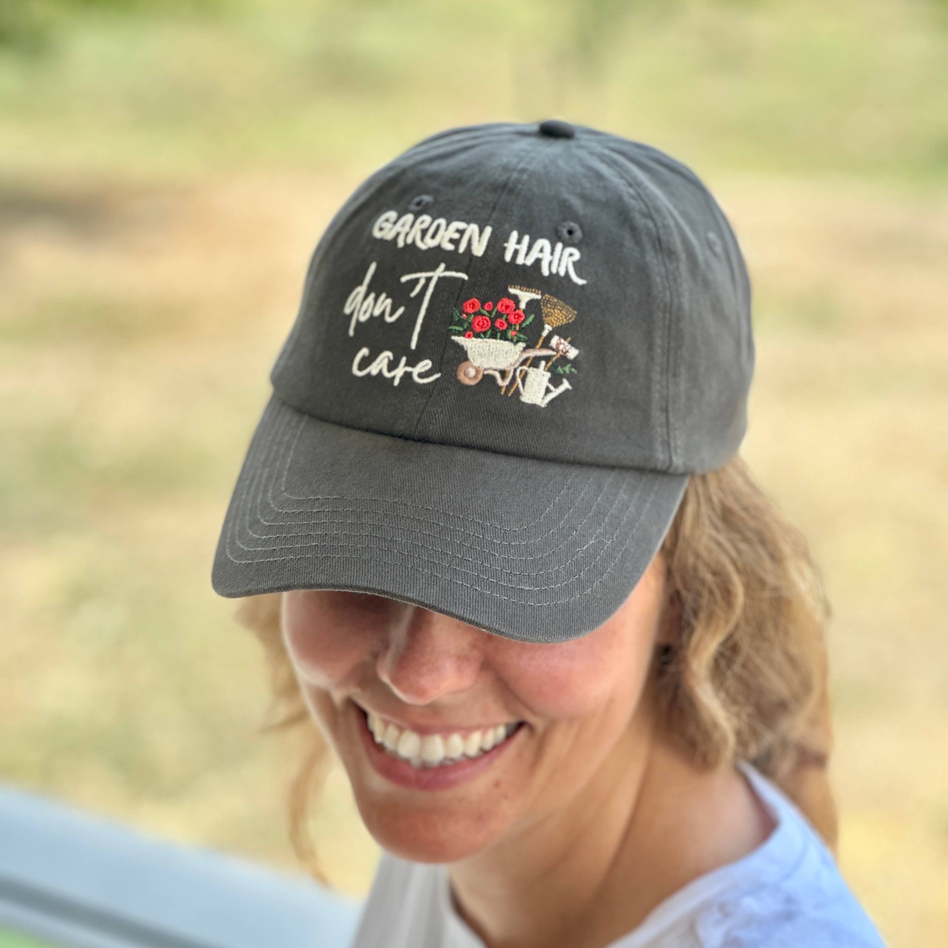 Plant Scouts - Wholesale Baseball Cap - Women's - Garden Hair Don't Care Embroidered Hat for Gardener1
