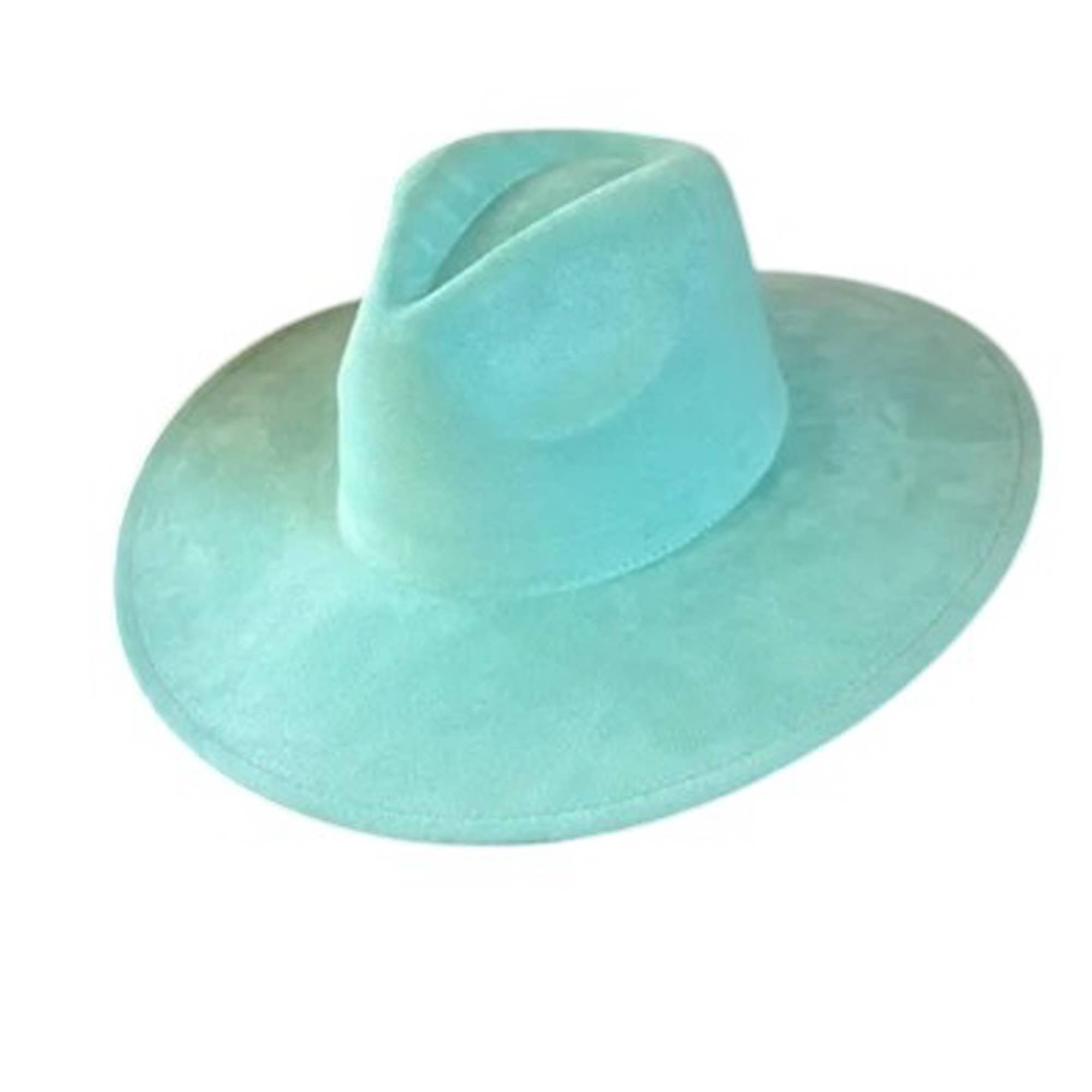 Portia Hat - Venta al por mayor Sombrero fedora - Unisex - Sombrero Panamá clásico de ante vegano con ala ancha15