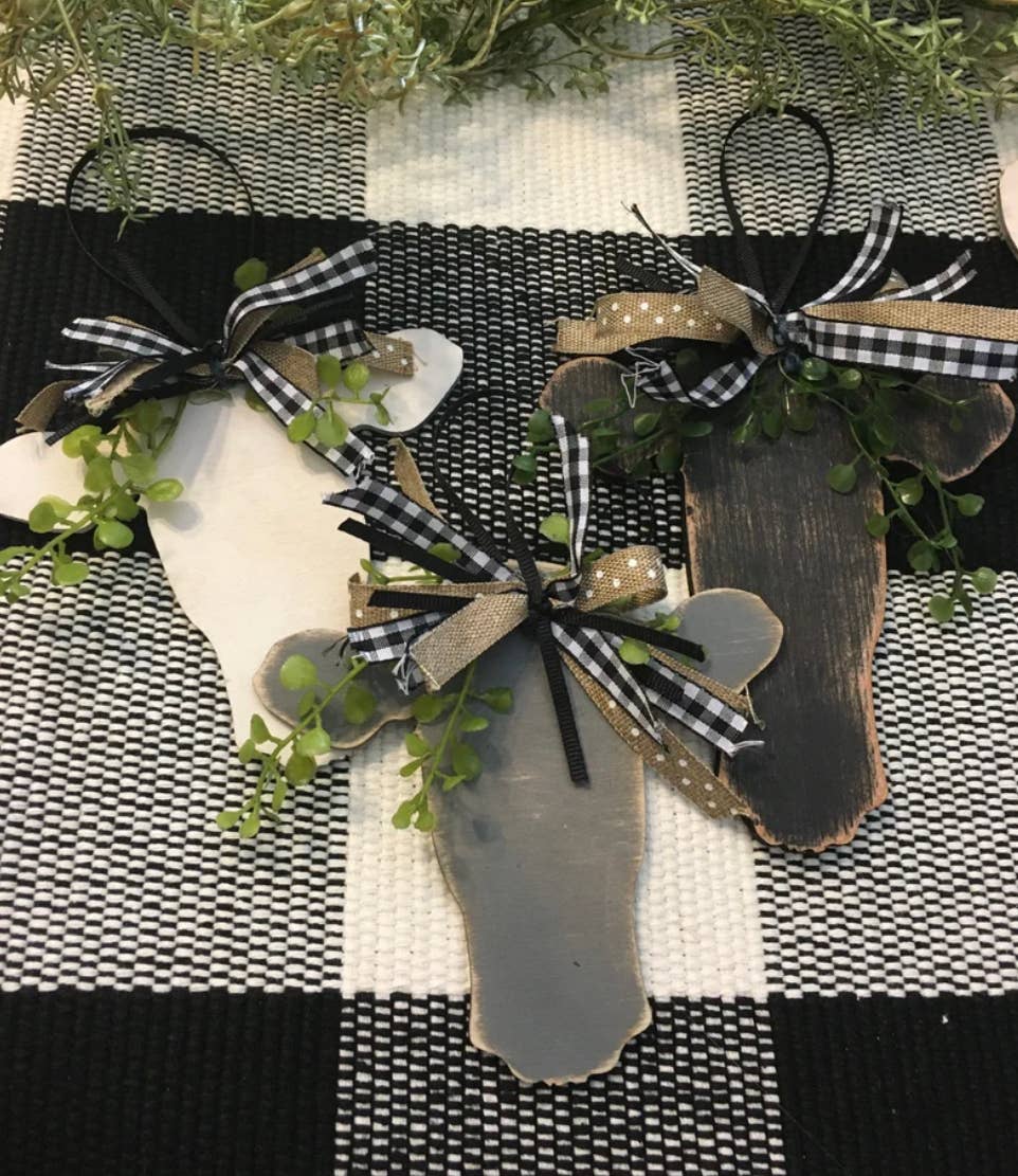 Muddy Water Refinery - Vente Objets de décoration - Ornement tête de vache2