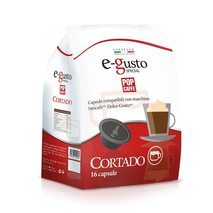 E-GUSTO DRINKS - CORTADO
100% made in Italy for wholesale by POP CAFFE'