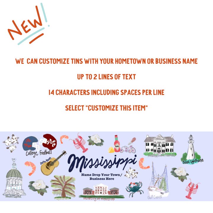 Watanut - Wholesale Cookie - Mississippi Gift Tin | Gourmet Shortbread Cookies or Nuts13