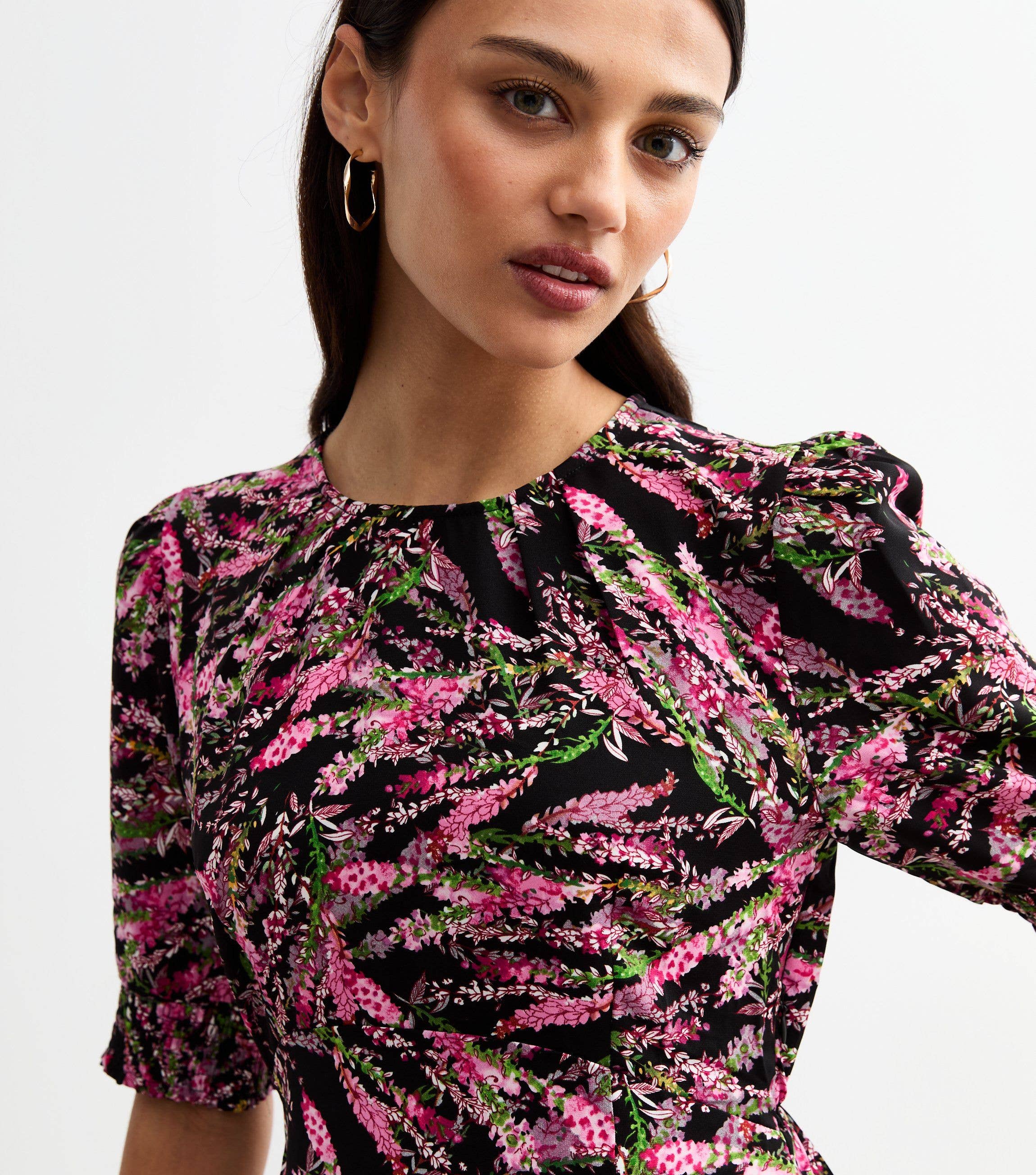 Cutie London - Venta al por mayor Vestido - Mujer - Vestido Midi Estampado Floral3