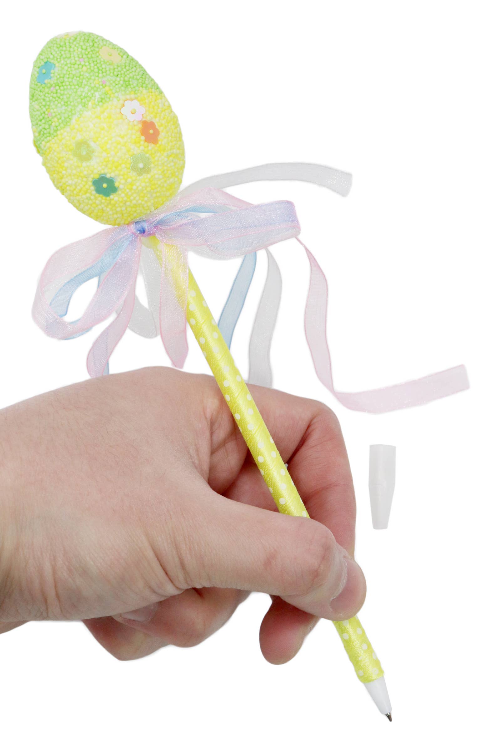 Cap Zone - Vendita all'ingrosso Penne - Penna avvolta con nastro di schiuma a tema pasquale - 12 pz4