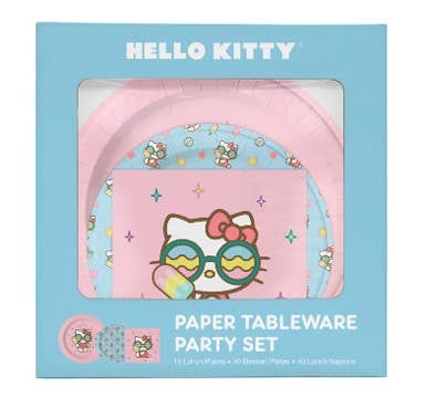 Studio Oh! - Wholesale Disposable Tableware Pack - Hello Kitty Beach Party Paper Party Pack0