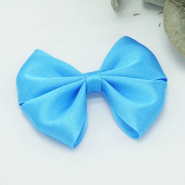 Satin nylon baby hårband Maya för wholesale av Bows and Flowers