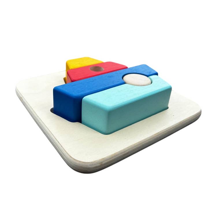 BASS&BASS - Wholesale Puzzle - Kids - 3D Wooden Puzzle Boat - Assemble & Stack6