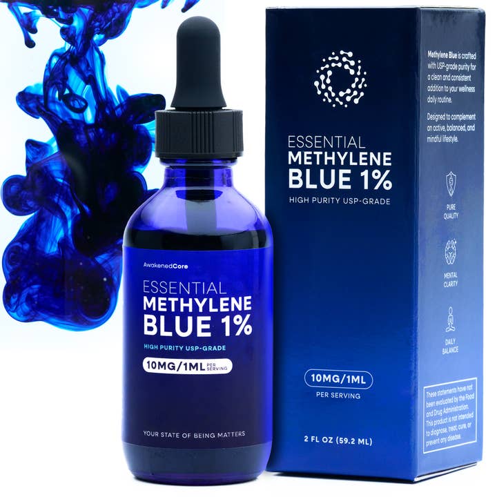 Methylene Blue - USP Grade & Lab Tested - Liquid Drops for wholesale by AwakenedCore