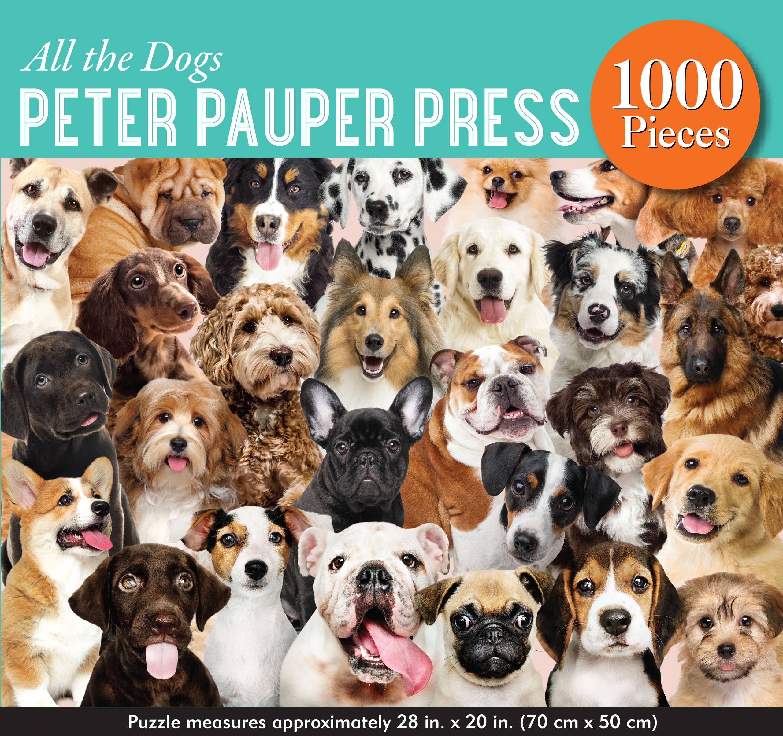 Peter Pauper Press - Wholesale Puzzle - Adult - All the Dogs 1000 Piece Jigsaw Puzzle