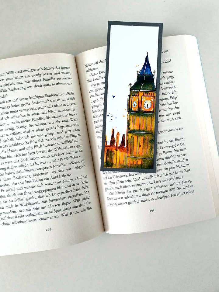 Lesezeichen - London - Reiseinspirierte Illustration für den Großhandel von Christina Jenne Art and Design