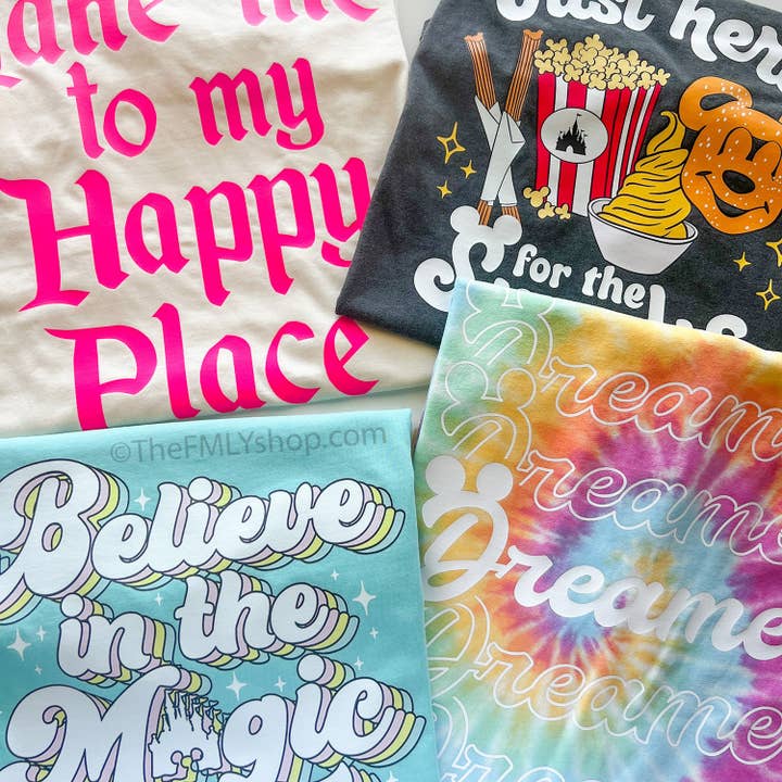 THE FMLY SHOP - Wholesale Screen Printed T-Shirt - Women's - Believe in the Magic Tee4