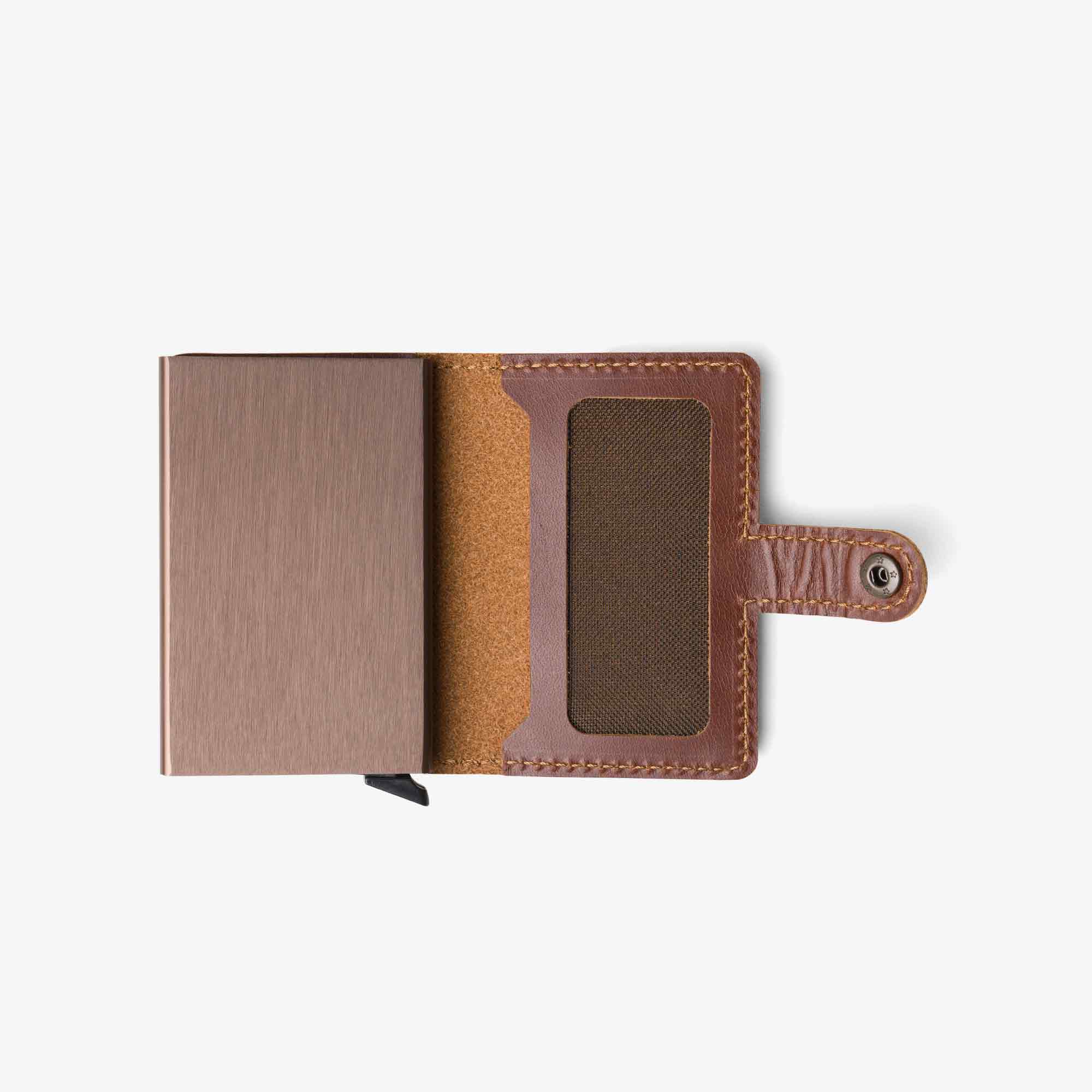 Pegai - Wholesale Wallet - Unisex - Agustine Rum Quick Card Access Leather Wallet1