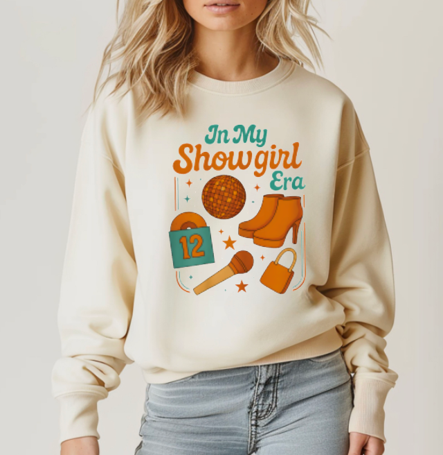 Gia Gifts Boutique - Wholesale Graphic Sweatshirt - Women's - Retro In My Showgirl Era Graphic Sweatshirt    0