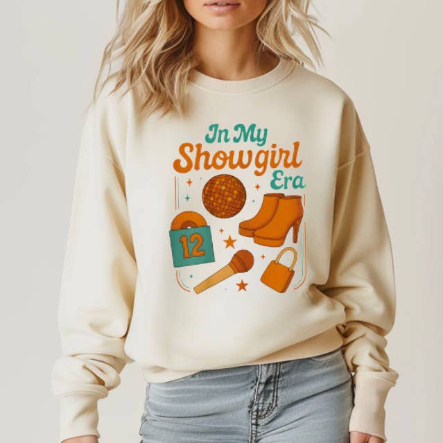 Sweat-shirt graphique rétro dans mon ère de showgirl pour la vente par Gia Gifts Boutique