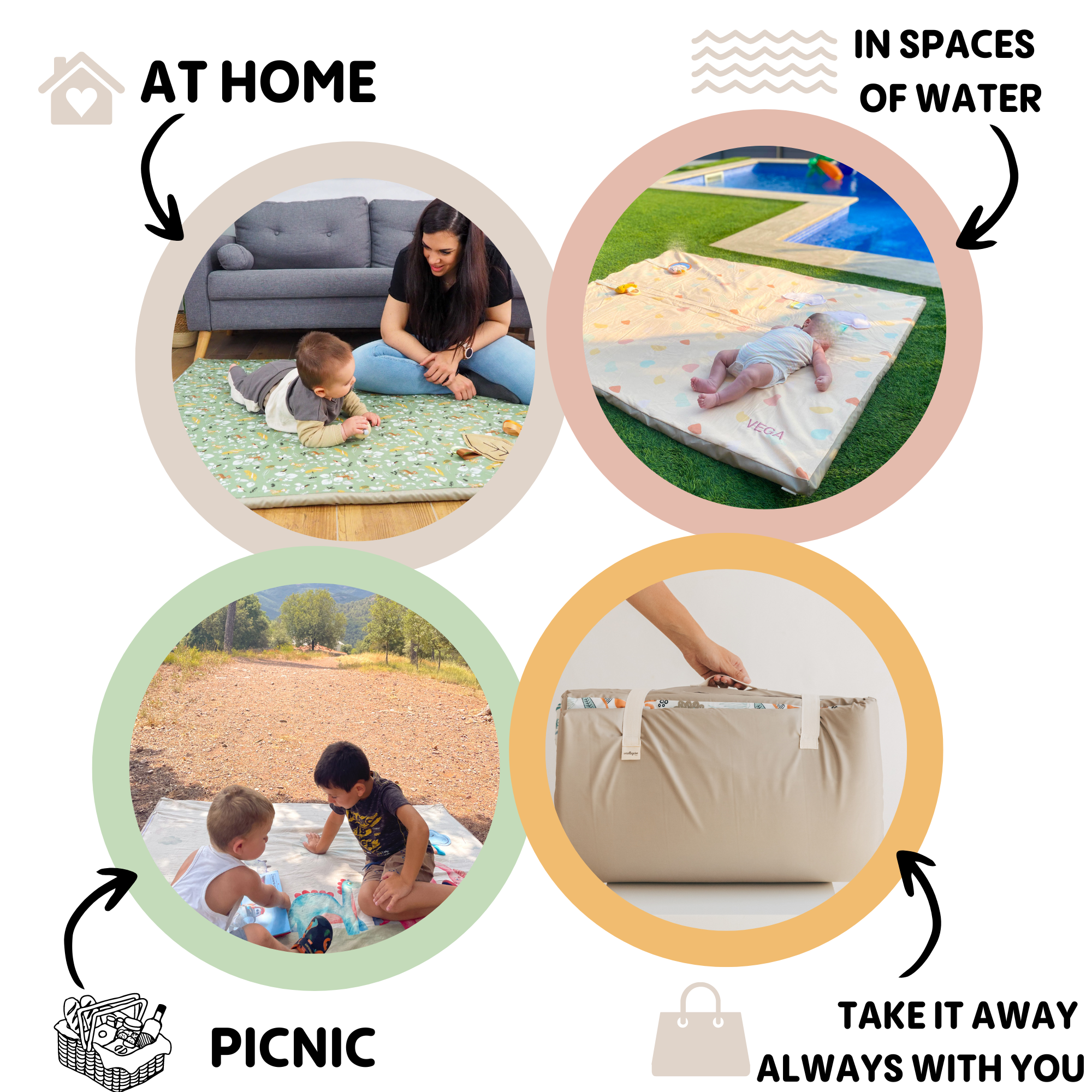 MIMAAR BARCELONA SL - Wholesale Play Mat - Kids & Baby - SENSORY ROLL UP - WATERPROOF TOUCAN AND FRIENDS PRINT11