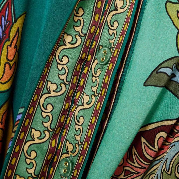 As Shown 2025 NEW Vintage Print Lantern Sleeve Dress Holiday Ready for wholesale on Faire1