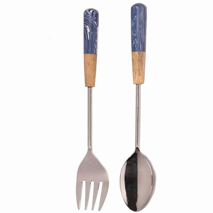 India Handicrafts Inc - Wholesale Serving Utensil - Marble/Stone Servers Set - 3 Colors3