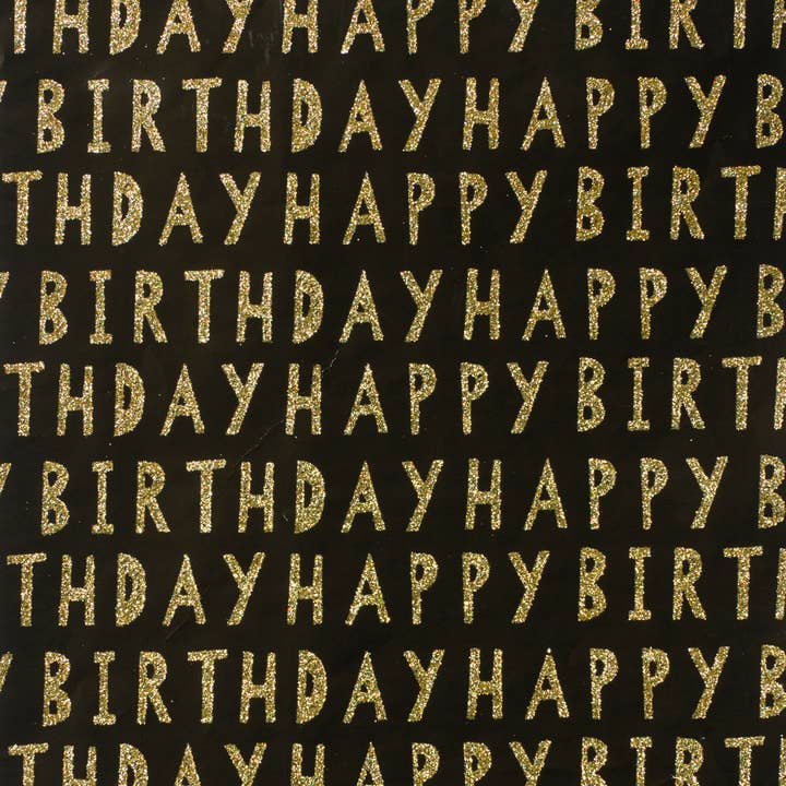 The Unique Paper Company – wholesale Omslagspapper på rulle – Lyxigt Glitter Presentpapper Deco Guld (12 rullar)