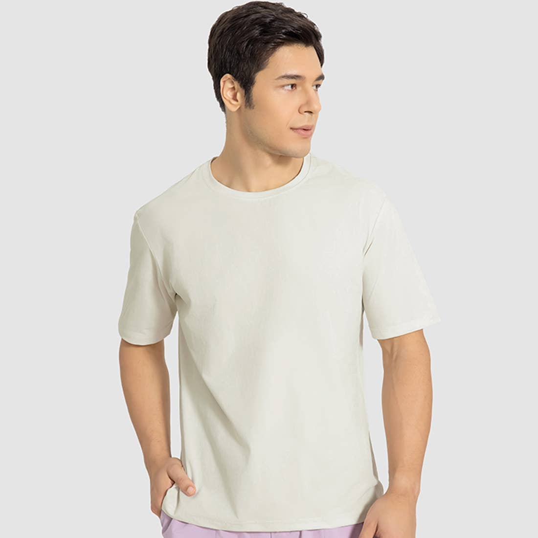 Sodalemon - Wholesale T-Shirt - Men's - Men Casual Short Sleeve Elastic Fitness Round-Neck T-Shirt10