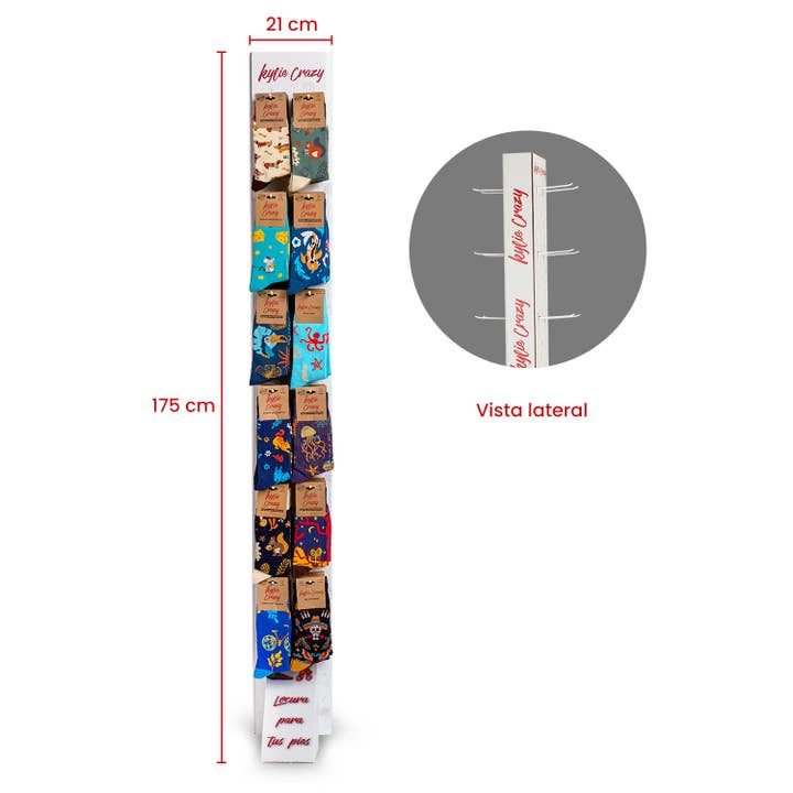 Fun socks pack 288 pairs + gift display for wholesale by KYLIE CRAZY