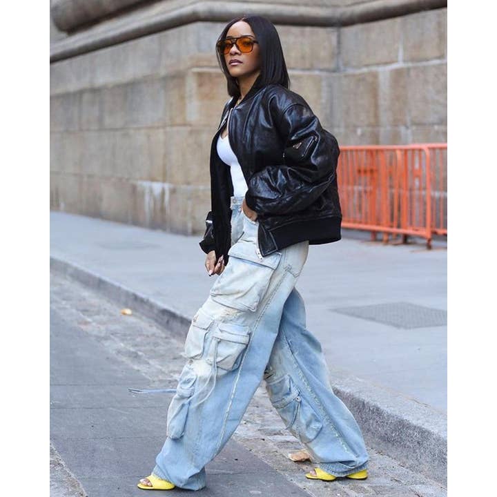 MB Fashion Wholesale - Wholesale Jeans - Women's - MB FASHION ELASTICATED WAIST DENIM PANTS 8483LY16