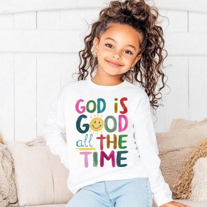 God is Good all the Time Kids Faith Christian Tee Shirt and other Purchase Wholesale rylee faith. Free Returns & Net 60 Terms on Faire trending on Faire.