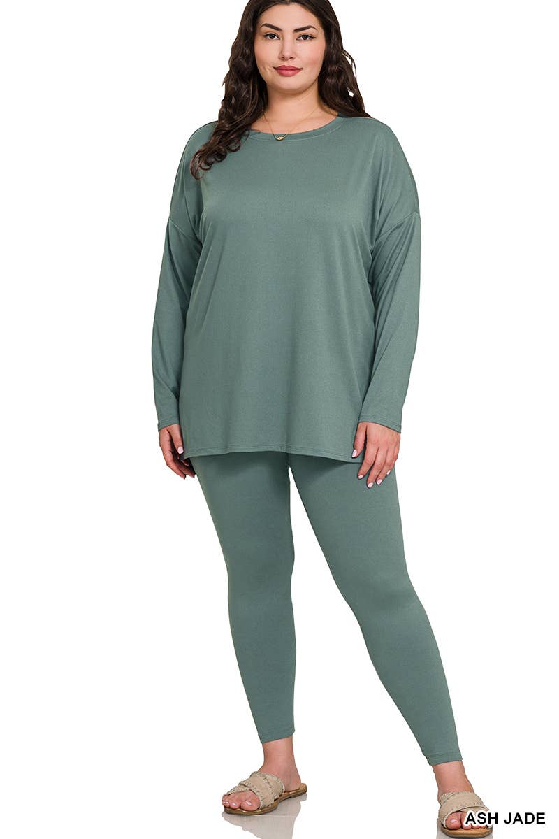 42POPS - Vente Ensemble de vêtements d'intérieur – femme - ".._ Ensemble de détente en microfibre Plus41