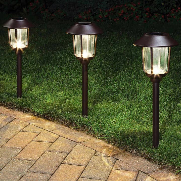 Bronze Smartyard Solar LED Large Pathway Lights 10 Lumen - 6 Pack for wholesale on Faire