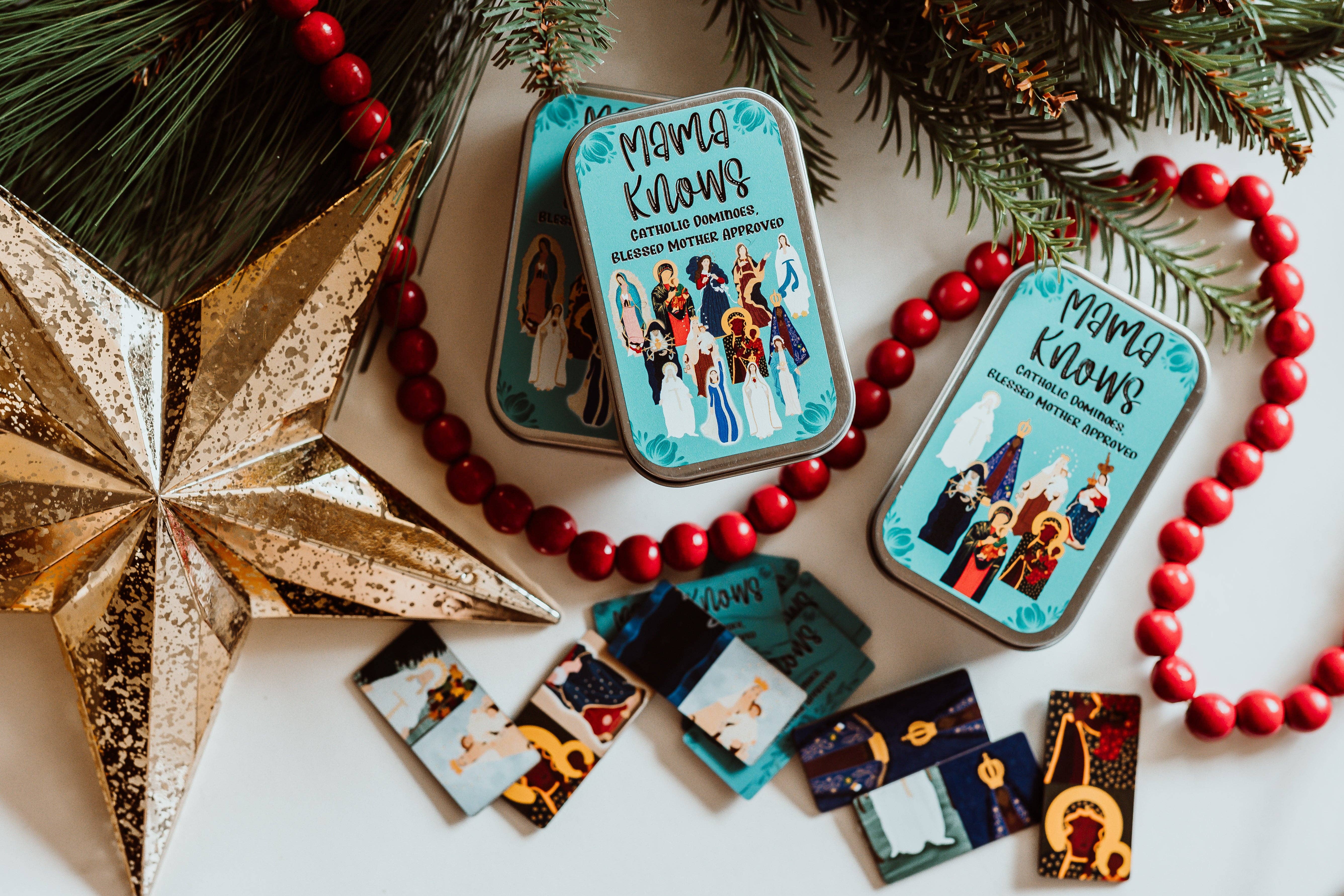 worthy of Agape - Wholesale Card Game - MamaKnows - Catholic Dominoes with the Blessed Virgin (Card Deck)3