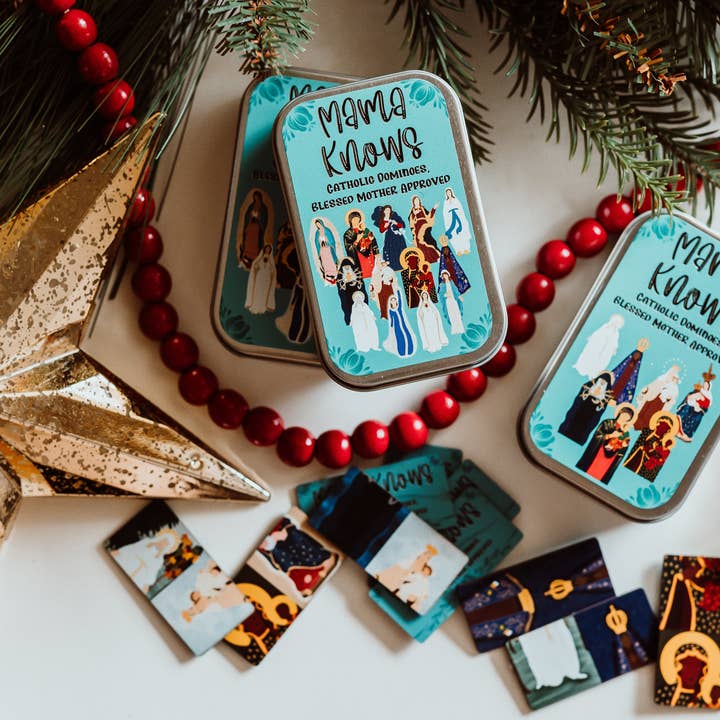 worthy of Agape - Wholesale Card Game - MamaKnows - Catholic Dominoes with the Blessed Virgin (Card Deck)3