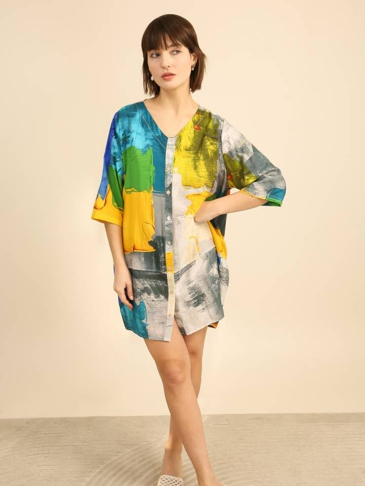 P159-V154 - Camicia per la vendita all'ingrosso da parte di BELLA BLUE