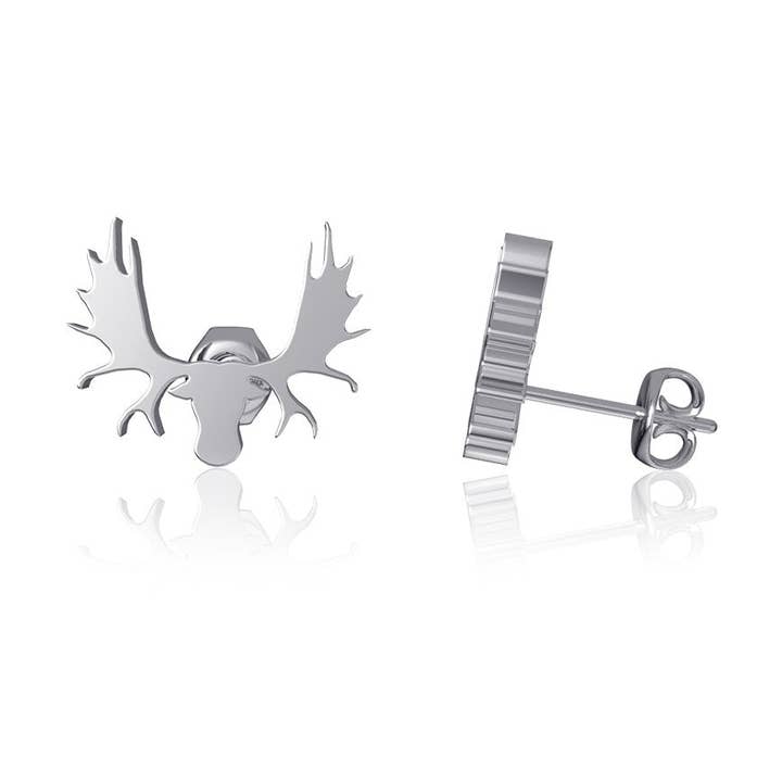Moose Post Earrings for wholesale by Dayna Designs