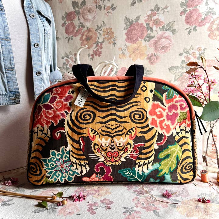 Atenti - Venta al por mayor Bolsa de viaje - Mujer - Le Tigre Overnighter-Atenti USA hecho a mano, bolso de fin de semana, bolsa de viaje9