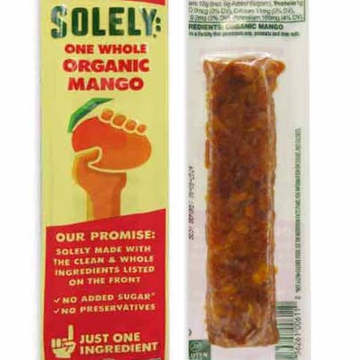 SOLELY ORGANIC FRUIT JERKY - MANGO for wholesale by Giniverse108