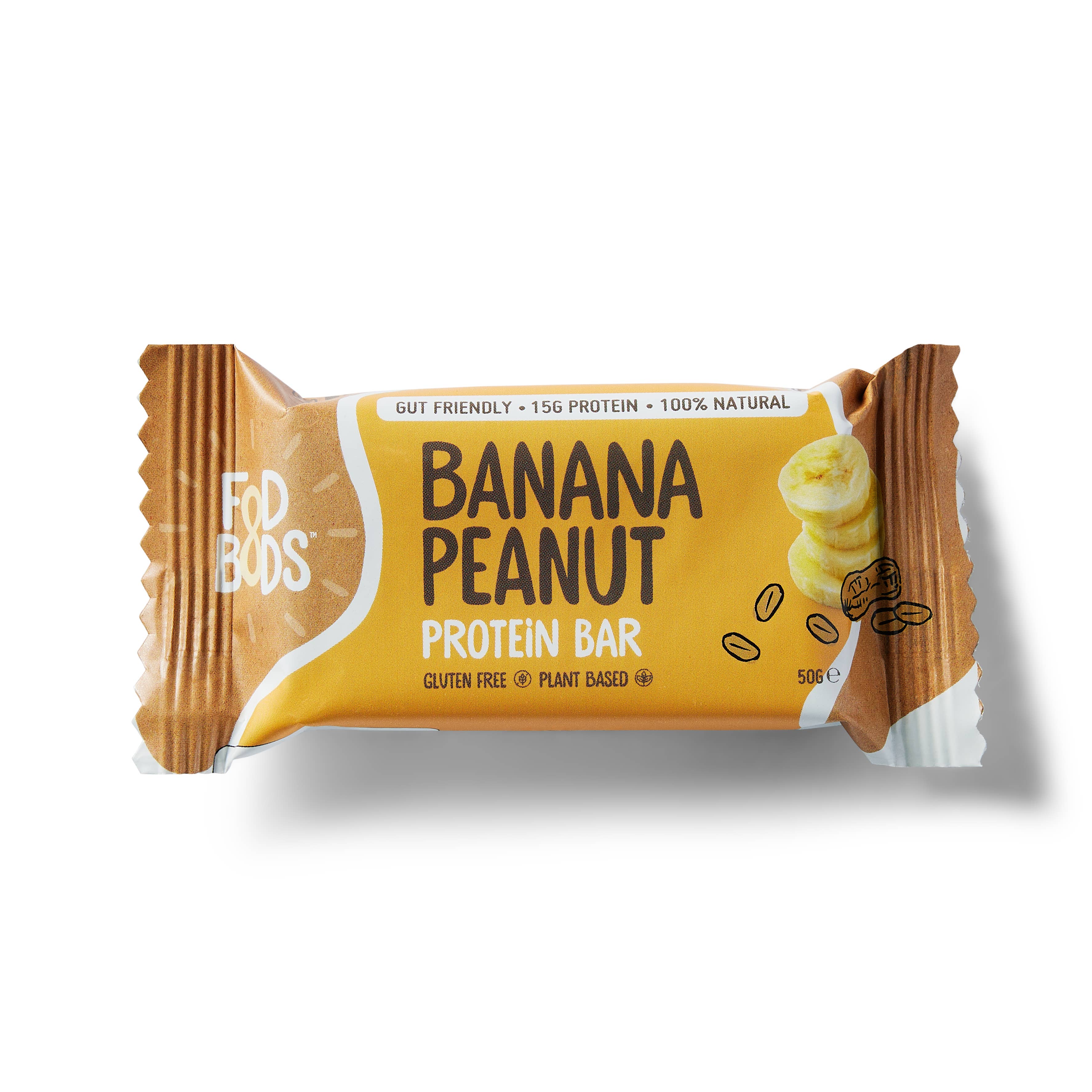Fodbods - Wholesale Snack bar - Fodbods – Banana Peanut Protein Bars – 12x 50g